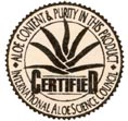 FLP's Aloe Vera er selvfølgelig certificeret af International Aloe Science Council